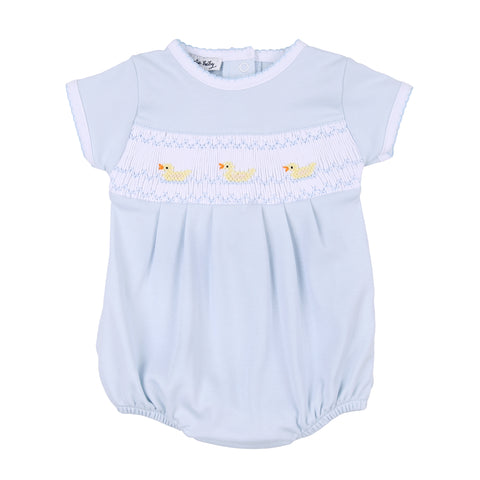 Magnolia Baby Just Ducky Smocked Bubble