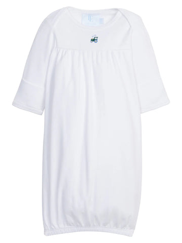Little English Tractor Pinpoint Gown