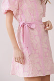 Pink Floral Button Front Dress