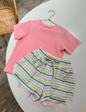 Be Elizabeth Multi Color Stripes Butterfly Shorts *Pre Sale*