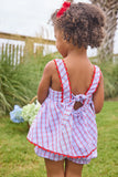 Little English Patriotic Plaid Evie Bloomer Set