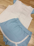 Squiggles by Charlie Red Dot/Blue Skort Set