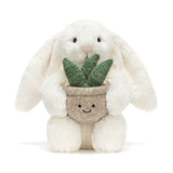 Jellycat Cream Bunny with Plant