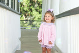 Trotter Street Light Pink & Lavender Stripe Katherine Bloomer Set