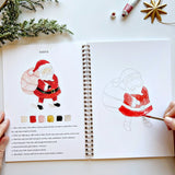 Emily Lex Christmas Watercolor Work Book