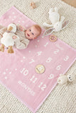 Chappy Wrap Milestone Mini Blush Blanket