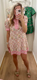 Emily Floral Collar Dress