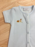 Squiggles by Charlie Pale Blue Pony Short Sleeve Day Gown