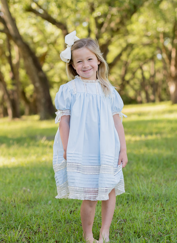 Phoenix & Ren Light Blue Heirloom Brooke Dress Pink Sheep Boutique Phoenix & Ren Light Blue Heirloom Brooke Dress Pink Sheep Boutique