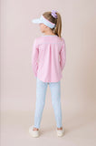 Set Athletics Taylor Long Sleeve Top- Cotton Candy Pink & Frosted Floral
