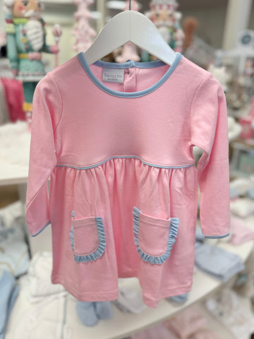 Squiggles by Charlie Pink & Medium Blue Dress