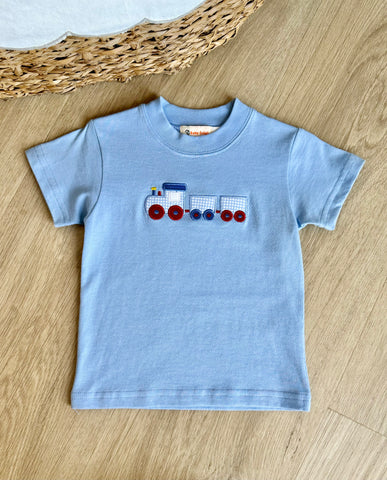 Luigi Kids Sky Blue Train Tee