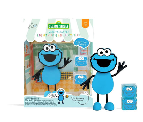 Glo Pals Character Light Up Cubes- Cookie Monster
