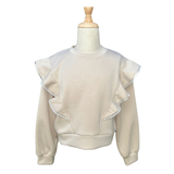 Pleat Collection Beige Livvy Sweatshirt