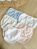 Squiggles by Charlie Blue Dot Diaper Cover