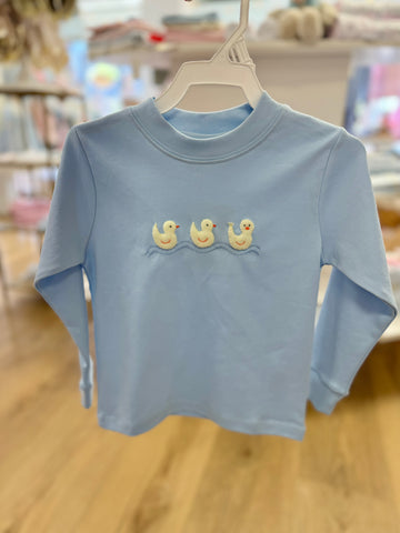 Squiggles by Charlie Medium Blue Duck Tee