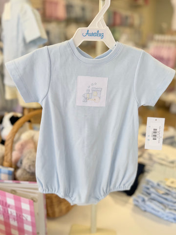 Auraluz Pale Blue Knit Train Bubble