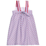 Little English Patriotic Plaid Evie Dress