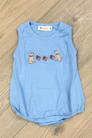 Luigi Kids Sky Blue Patriotic Lab Bubble