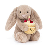 Jellycat Bashful Beige Bunny "Birthday"