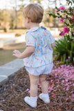 James & Lottie Blue Crayon Rory Diaper Set