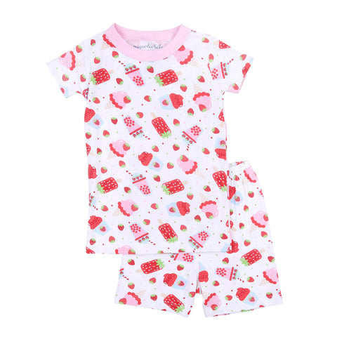 Magnolia Baby Strawberry Treats Short Pajamas