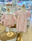 Anvy Kids Pink Floral Clara Dress