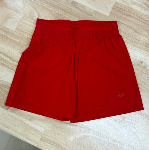 SouthBound Red Performance Play Shorts