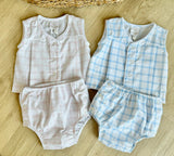 Lullaby Set Blue Windowane Diaper Set