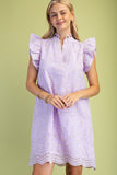 Lilac Eyelet Dress