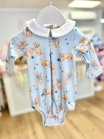 Baby Club Chic Blue Puppy Adventure Bubble