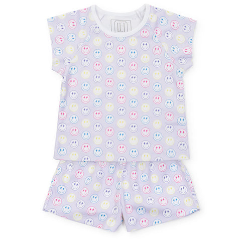 Lila & Hayes Preppy Smiles Short Pajamas