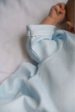 Lullaby Set Blue Mini Gingham Pima Daygown