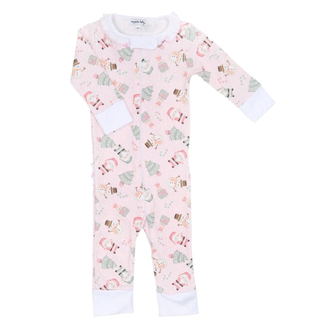 Magnolia Baby Sweet Little Christmas Girls Zip Pajama