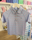 SouthBound American Flag Performance Polo