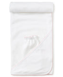 Kissy Kissy White/Pink Dot Towel & Mitt
