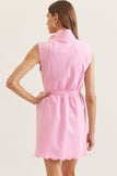 Bubblegum Scallop Athleisure Dress