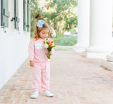 Trotter Street Pink Flower Jogger Set