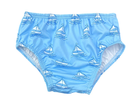 James & Lottie Set Sail Sammy Diaper Cover Swim