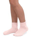 Jefferies Smooth Edge Turn Cuff Socks (White, Pink, Blue)