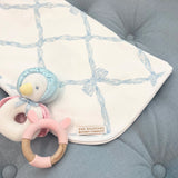 The Beaufort Bonnet Company Buckhead Blue Belle Meade Bow Baby Buggy Blanket