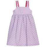 Little English Patriotic Plaid Evie Dress