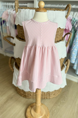 True Pink Stripe Knit Dress