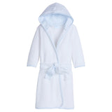 Little English Blue Mini Stripe Signature Robe