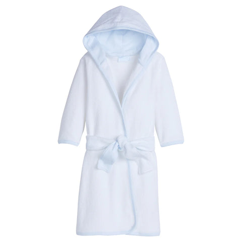Little English Blue Mini Stripe Signature Robe