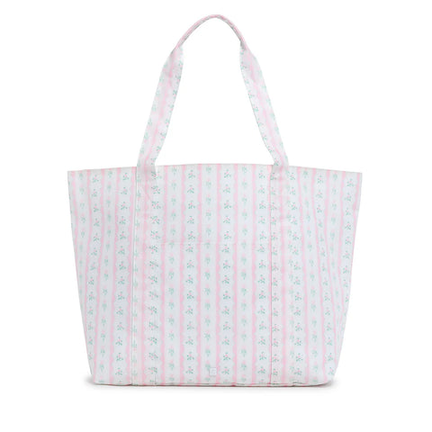 TRVL Pink Ribbon Floral Jumbo XL Tote