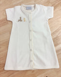 Squiggles by Charlie Giraffe & Duck Ecru Day Gown