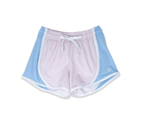 Set Athletics Cotton Candy Pink/Blue Stripe Elise Shorts