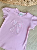 Luigi Kids Light Pink Bow Top