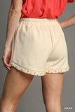 Cream Jacquard Pearl Shorts